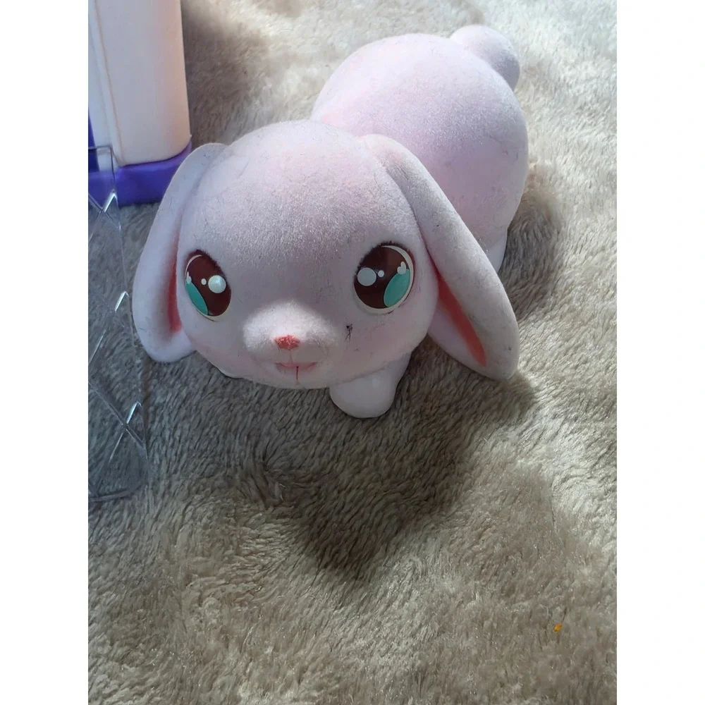 Little Live Pets Mama Surprise Minis Bunny Playset Hutch 3 Babies Pink Purple